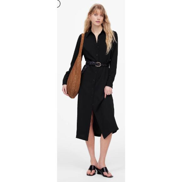 Madewell Dresses & Skirts - NWT Madewell Black Midi Dress